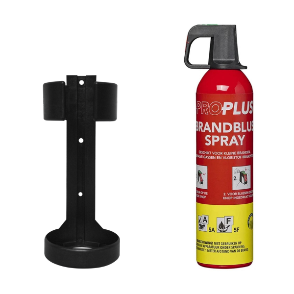 Spraybrandblusser met houder