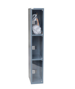 Lockerkast met 3 deuren glas